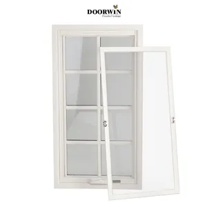 Doorwin group China desain sederhana kedap suara pegangan crank Amerika casement windows