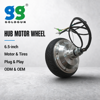 Moteur à moyeu engrené GOLDGUN 6,5 pouces 24V 250W 150RPM 12N.m à couple élevé et faible vitesse pour escalade électrique et fauteuil roulant électrique