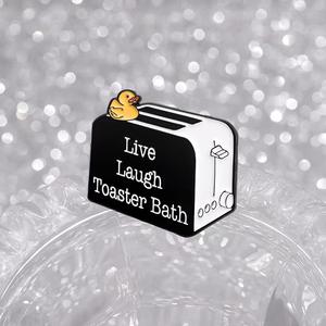 Broches de Metal Esmaltados con Diseño de Pato, Tostadora y Baño, Divertidos, para Decoración, Regalo para Amigos - Product Image 3