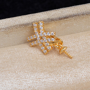 925 <b>Silver</b> <b>Cross</b> <b>Pendant</b> DIY Accessories Universal Buckle 10-12 Movable Buckle Semi-Finished Product for Charming X Empty - Product Image 4