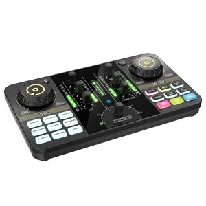Zimhome ZS11U RGB Multiple Functions Live Streaming Audio Mixer Sound Card