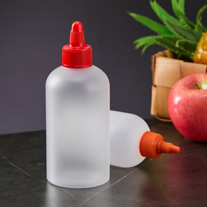 Bouteille de sauce en plastique à presser, contenant en plastique alimentaire avec bec verseur de précision anti-goutte pour le miel, l'huile, le sirop, le <span class=keywords><strong>ketchup</strong></span>, les condiments - Product Image 4