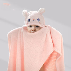 Serviette de bain en peluche à capuche super douce et absorbante à séchage rapide pour bébé <span class=keywords><strong>cape</strong></span> serviette de bain pour bébé peignoir pour enfants - Product Image 3