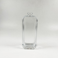 Flacon de parfum vide en verre transparent de 50 ml avec pulvérisateur et emballage personnalisé