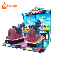 Simulateur de course de chevaux de luxe pour 2 joueurs, machine d'arcade à mouvement dynamique, jeu de galop à monnayeur pour parc d'attractions commercial