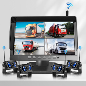 Kit de caméra de recul sans fil AHD 1080P avec écran 2CH 4 canaux, moniteur DVR, 24V pour bus, remorque, SUV, camion, voiture - Product Image 1