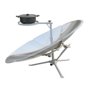 Cuisinière <span class=keywords><strong>solaire</strong></span> thermique ronde de 1,5 mètre de diamètre, 1500W, pour faire bouillir de l'eau, faire cuire le porridge, les pains vapeur, faire griller et faire sauter les aliments - Product Image 3