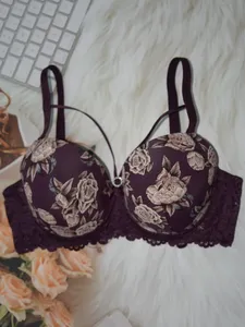 <span class=keywords><strong>Reggiseno</strong></span> Donna Diana Rose con Ferretto, Ricamo Floreale, per Uso Quotidiano Estivo, in Spandex Lavorato a Maglia, Sottile, <span class=keywords><strong>Coppa</strong></span> <span class=keywords><strong>D</strong></span>, Traspirante, Anti-Cedimento - Product Image 2
