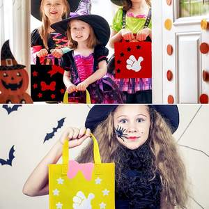 Sac cadeau en feutre multicolore de conception populaire pour les festivals - Product Image 4