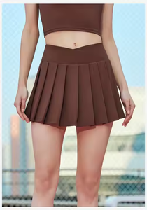 高品质速干百褶网球裙中腰可爱运动网球健身裙 - Product Image 4