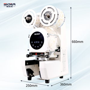 Skma Công Nghiệp Tự Động Điện Thép Không Gỉ Bong Bóng Trà Cup Niêm Phong Tốc Độ Cao Thanh Thông Minh Cốc Nước Trái Cây Niêm Phong Máy - Product Image 6