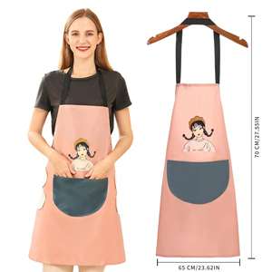 Delantales Personalizados de Grado Chef, Material Resistente a las Gotas de Agua, Ajustables y Equipados con 2 Bolsillos Espaciosos - Product Image 1