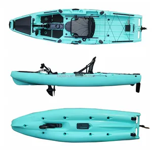 Vicking 2023 Wholesale Sea 1 Person 3.2m Pedal Drive Fishing Kayak/canoe For Sale CE Customized Canoa Foldable Electric Canoe