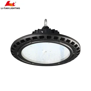 Kait Suspensi Gantung Gudang Pencahayaan 150W Ufo Led Lampu Teluk Tinggi, Sosen Driver