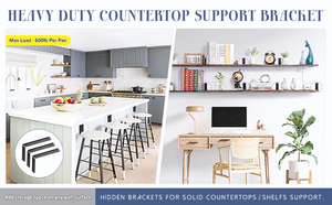 Heavy-Duty 5 mét dày kim loại đúc sắt L Wall Mount nổi Kệ <span class=keywords><strong>Bracket</strong></span> hỗ trợ kệ gỗ Heavy-Duty phần cứng hỗ trợ - Product Image 4