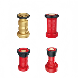 Rode kunststof spuitmond brandweerslang watermondstuk 1" 1,5" 2" 2,5" BSP/NH vrouwelijke schroefdraad voor brandweerslanghaspel verbonden met aluminium slangkoppelingen - Product Image 5
