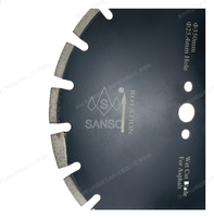 Lame de scie diamantée soudée au laser de 350 mm (14 pouces) pour asphalte et béton avec design à fente en U large (disponible en 12-24 pouces)