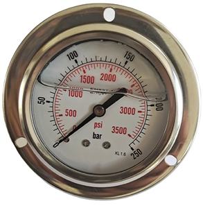 2.5 "(63มม.) กลีเซอรีนน้ำมันที่เต็มไปด้วยการเชื่อมต่อด้านล่างอุปกรณ์บำบัดน้ำมาตรวัดความดัน - Product Image 3