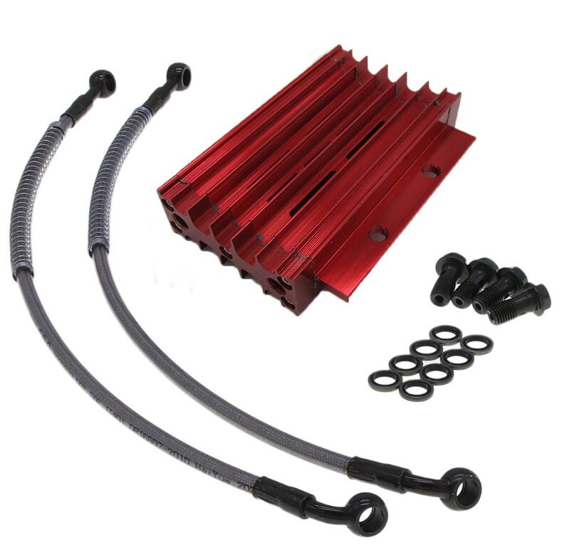Горячая Распродажа, масляный радиатор с ЧПУ, Охлаждающий радиатор для двигателя 125cc 140cc 150cc, кроссового мотоцикла, квадроцикла