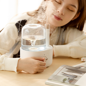 Pelembap udara, penyebar Aroma pusaran Air keluar kabut ganda dapat disesuaikan kapasitas besar <span class=keywords><strong>1L</strong></span> dengan lampu malam - Product Image 3