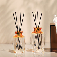 Diffuseur de parfum en verre vide de luxe avec bâtonnets en cristal, pour hôtel, salle de bain, chambre, décoration intérieure, distributeur de senteur ZiYi