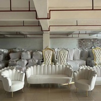 Vente en gros Ensemble causeuse sofa moderne hôtel/événement salon en velours