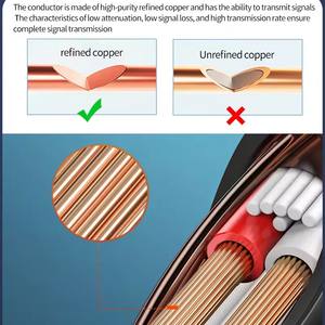 Hi-End 2 core OFC ทองแดงพร้อมสายเคเบิ้ลสายเคเบิ้ลสายสัญญาณเสียงความสมดุลสัญญาณไฮไฟสำหรับ DIY - Product Image 2