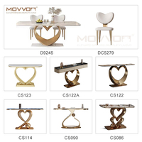Nouvelle Table Console Moderne de Luxe en Métal, pour Salon
