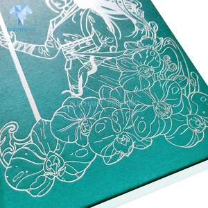Custom <b>Fabric</b> Cloth Leather Book Printing Service Full Colour Hardcover Gilded Silver Comic Book Printing <b>Sprayed</b> Edge - Product Image 6