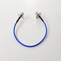 Connecteurs femelles à bride carrée de 25,4 mm, antenne, gaine semi-flexible FEP de 400 mm, câble coaxial RF RG402, assemblage de câble de liaison