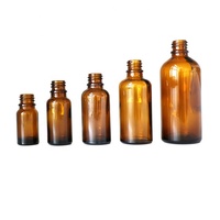 Botol bambu kaca Amber untuk minyak esensial 15ml-100ml ukuran dengan penetes kayu dan cetakan layar untuk tetes mata