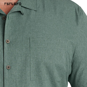 OEM Men's Sport Shirt Plus Size Lightweight Polyester GOTS Certified Custom Logo Button <b>Down</b> Collar Outdoor Private Label - Product Image 3