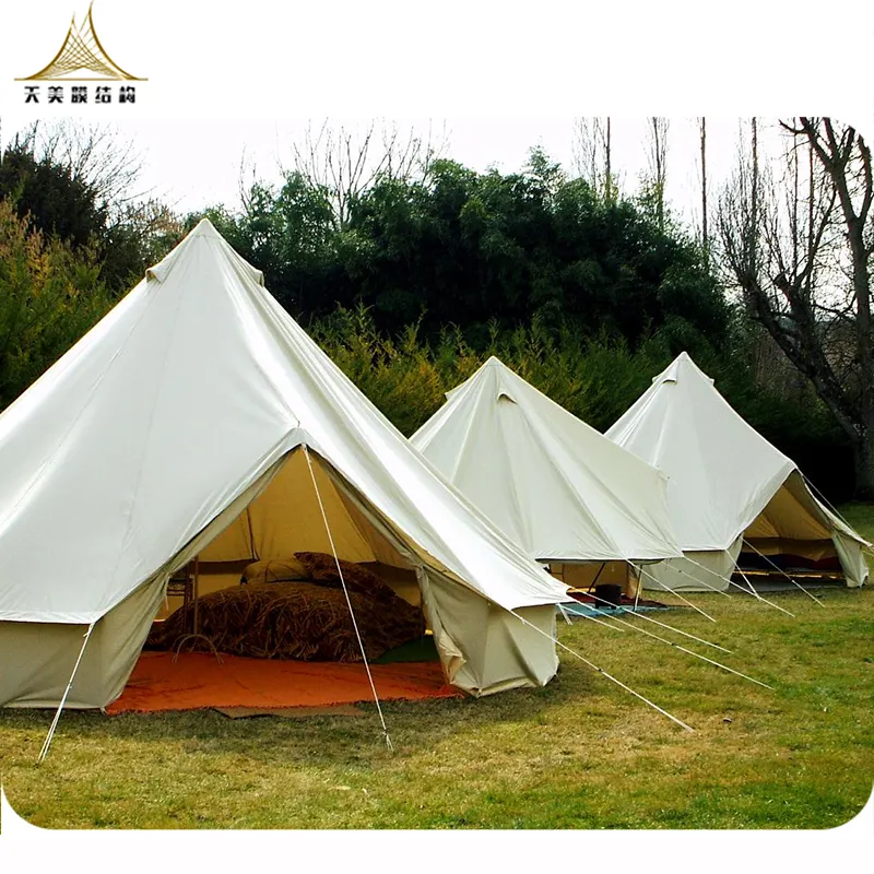Best price outdoor camping nature hike 3m 4m 5m 6m 7m glamping bell tent