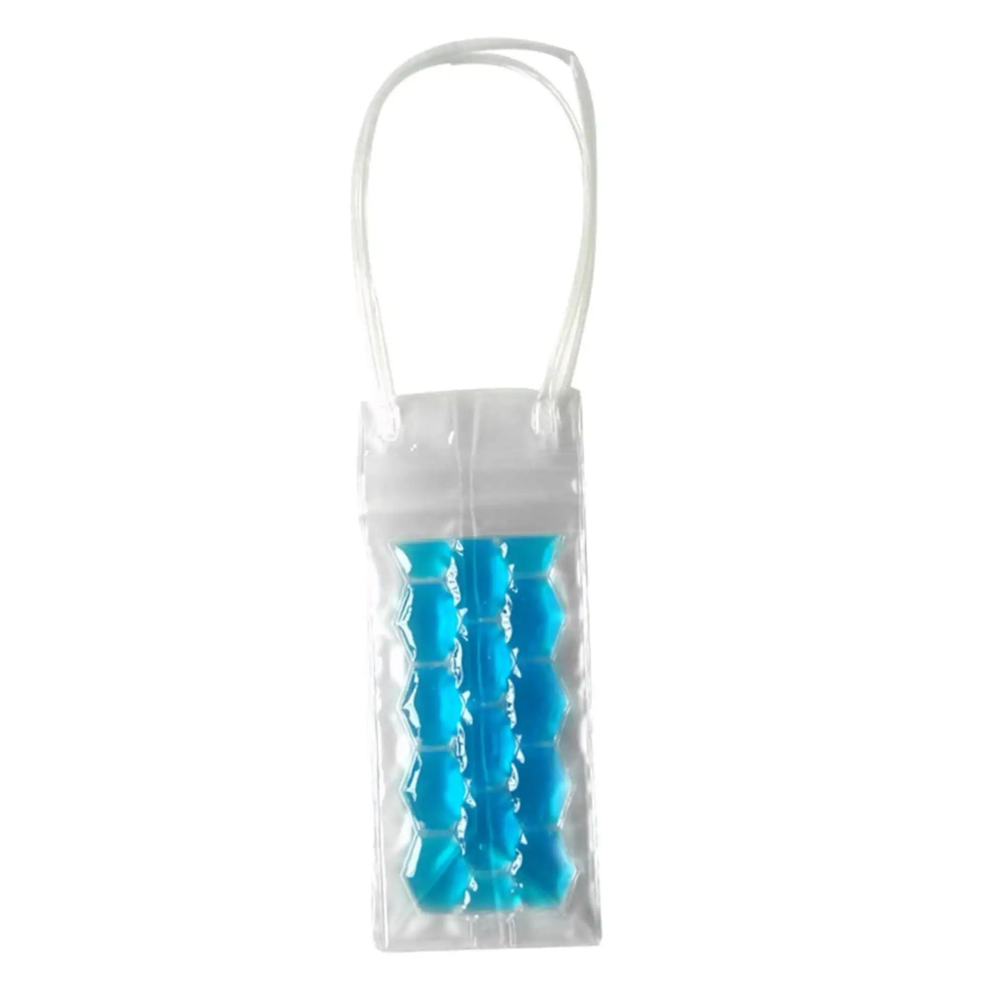 Wine Chiller Bag Clear Tote Pouch Wine Bag with Handle PVC Pouch Party Ice Freezer Wine Bag