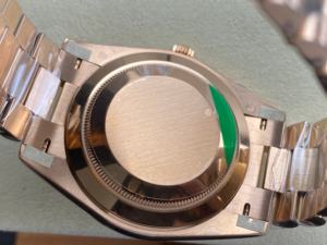 Montre mécanique étanche de qualité supérieure 41 mm, usine PPM, acier 904L, mouvement 3255, 228238 or rose 208g, montre verte Président - Product Image 4