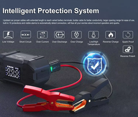 Pack d'alimentation d'urgence portable 6-en-1 : Nouvelle batterie de démarrage, lampe LED, compresseur d'air pour moto/voiture/camion