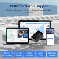 Rastreador GPS OBD de Instalación Conveniente, Dispositivo de Rastreo GPS para Automóvil 4G en Tiempo Real, Control Remoto Telemático, Corte Remoto del Motor