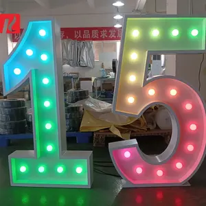 科县工厂发光二极管大数字巨型点亮字母发光二极管4英尺选框字母5英尺点亮选框数字选框字母