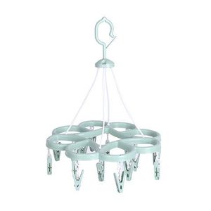 Plastic Round Sock Dryer With <b>Clips</b> Single Tier <b>Hook</b> Type For Balcony Clothing Drying - Product Image 5