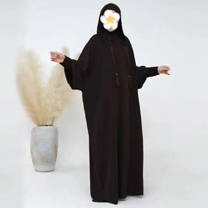 Abaya <span class=keywords><strong>de</strong></span> prière à capuche <span class=keywords><strong>de</strong></span> style Dubaï et turc, vêtement islamique traditionnel pour femmes, pour <span class=keywords><strong>femme</strong></span> musulmane - Product Image 5