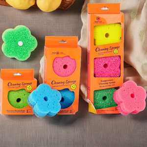 Không Scratch chà cho các món ăn chịu nhiệt độ kiểm soát mềm trong ấm công ty trong lạnh làm sạch sâu tùy chỉnh Nụ cười miếng bọt biển - Product Image 4