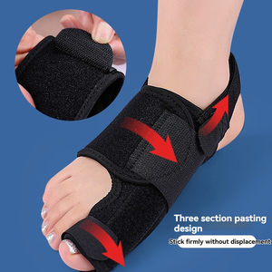Orthèse de fixation des articulations de jour et de <span class=keywords><strong>nuit</strong></span> réglable orthèse de <span class=keywords><strong>Valgus</strong></span> du pouce avec sangle de séparation des orteils de Camp lourd en os pour un confort amélioré - Product Image 6