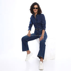 Nardon Apparel 2025 New Arrivals <b>Women</b> Clothing Denim Long Sleeve Blouse Denim Short <b>Jacket</b> For <b>Women</b> - Product Image 2