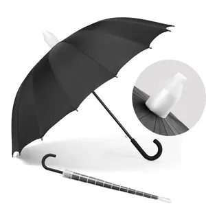 Custom Logo maniglia personalizzata 16 costole pubblicità regalo ombrello promozionale con custodia in plastica senza ombrello a goccia fornitore