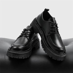 Chaussures Décontractées de Luxe pour Hommes en Cuir, Rehaussantes, à Lacets, Style Marche, de Créateur, avec Semelle Intérieure en EVA – Vente en Gros - Product Image 3