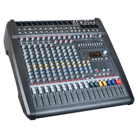 Depusheng DMX1400 Amplificateur professionnel 1000W * 2 haute puissance 14 canaux Mixeur audio DJ karaoké avec amplificateur 198 effets préréglés