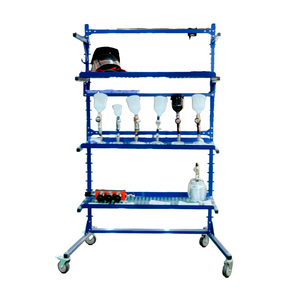 Chariot de rangement Lutro LC-302 pour pièces de <span class=keywords><strong>carrosserie</strong></span>, étagères <span class=keywords><strong>en</strong></span> acier réglables à 3 niveaux avec crochets pour la réparation de carrosseries automobiles - Product Image 4