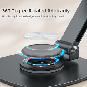 Đa chức năng xách tay Máy tính để bàn gấp Hỗ trợ có thể gập lại <span class=keywords><strong>Bracket</strong></span> <span class=keywords><strong>360</strong></span> Rotating Kim Loại Di động điện thoại di động đứng chủ có thể điều chỉnh - Product Image 4