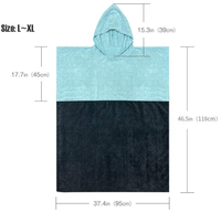 Conceptions personnalisées, serviette de plage à capuche de couleur unie, poncho de bain en microfibre éponge pour adulte, peignoirs en tissu éponge