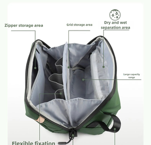 Bolsa de Lavado con Separación para Artículos Secos y Húmedos para Viajes de Negocios, Bolsa de Almacenamiento de Gran Capacidad, Bolsa de Maquillaje Impermeable, Organizador de Baño - Product Image 6